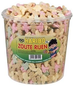 Haribo Haribo Silo Zoute Rijen 150 Stuks 840 Gram