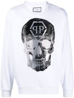 Philipp Plein sweat à logo imprimé - Blanc - thumbnail