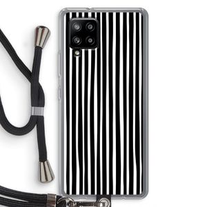 Stripes: Samsung Galaxy A42 5G Transparant Hoesje met koord