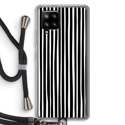 Stripes: Samsung Galaxy A42 5G Transparant Hoesje met koord