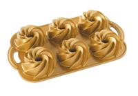 Nordic Ware Mini Bakvorm Heritage Bundtlette Goud - 6 stuks