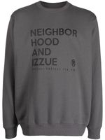 izzue x Neighborhood sweat à logo imprimé - Gris - thumbnail