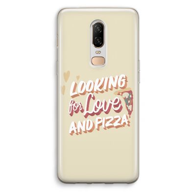 Pizza is the answer: OnePlus 6 Transparant Hoesje