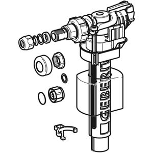 Geberit vlotterkraan type 380 met zijbevestiging 3/8"wit 240.700.00.1