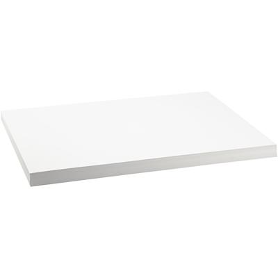 Creativ Company Gekleurd karton, a2, vel 420x594 mm, 250 gr, wit, 100 vel/ 1 doos