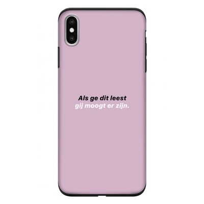 gij moogt er zijn: iPhone XS Max Tough Case