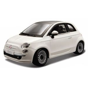 Modelauto Fiat 500 2007 wit 1:24