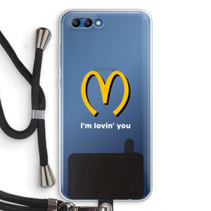 I'm lovin' you: Honor 10 Transparant Hoesje met koord
