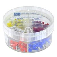 Vogt Verbindungstechnik 737035 Assortiment adereindhulzen 0.5 mm², 0.75 mm², 1 mm², 1.5 mm², 2.5 mm² Deels geïsoleerd Oranje, Wit, Geel, Rood, Blauw 400 stuk(s)