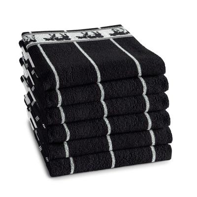 DDDDD Keukendoek Koeien Zwart - 6 stuks