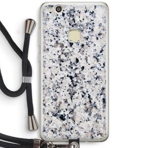 Gespikkelde marmer: Huawei Ascend P10 Lite Transparant Hoesje met koord