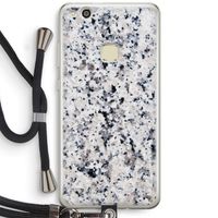 Gespikkelde marmer: Huawei Ascend P10 Lite Transparant Hoesje met koord