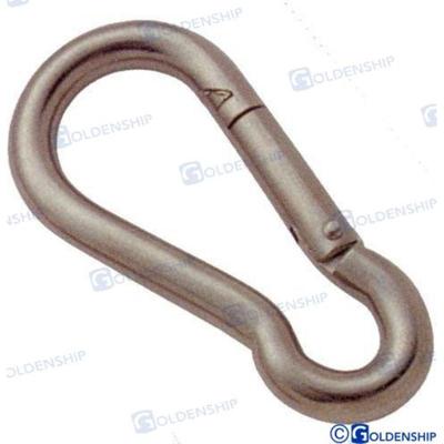 Mosquetones inox GS71223B - MOSQUETON ABIERTO 8X80MM (PACK 15