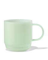 HEMA Mok 400ml opaque borosilicaatglas stapelbaar oor (groen)