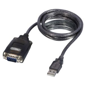 Lindy 42686 seriële kabel Zwart 1,1 m USB RS-232