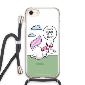 Unicorn: iPhone 8 Transparant Hoesje met koord
