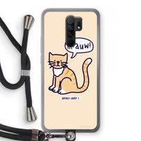 Miauw: Xiaomi Redmi 9 Transparant Hoesje met koord