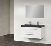 Badkamermeubel Exclusive Black Spirit 100 cm Wit