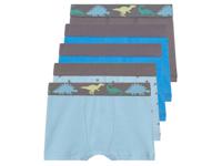 lupilu 5 jongens boxers (122/128, Grijs/blauw)