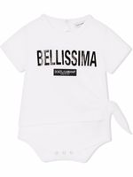 Dolce & Gabbana Kids body Bellissima à logo imprimé - Blanc