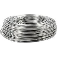 Creativ Company Alu draad, rond, dikte 2 mm, zilver, 100 m/ 1 rol