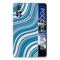 Xiaomi Poco X4 Pro 5G | TPU bumper | Waves Blue