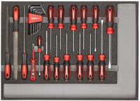 Gedore Gereedschapsset Schr. Dr. + Vijlen | CT-Module | 25-dlg - 3301683