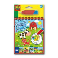 SES kleuren met water kleurboek met water stift boerderij