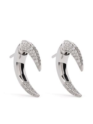 Shaun Leane boucles d'oreilles Talon en or blanc 18ct ornées diamants - Argent