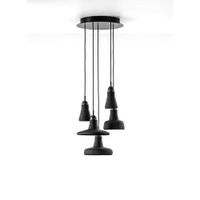 Brokis Shadows Hanglamp Set Ring - Walnoot - Mat zwart