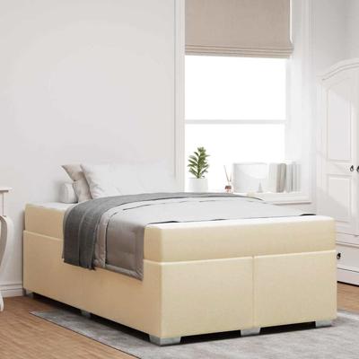 Bedframe Crème 120 x 200 cm Stof