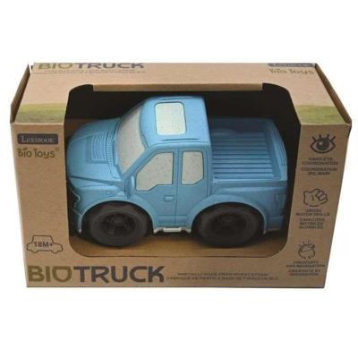 Blauwe pick-up in tarwevezels, recyclebaar en biologisch afbreekbaar