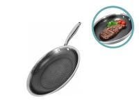 ENRICO Koekenpan Ø28 cm - RVS Honingraat Anti-Aanbakpan - PFAS-vrij - Inductie - thumbnail