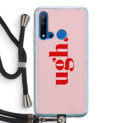 Ugh: Huawei P20 Lite (2019) Transparant Hoesje met koord