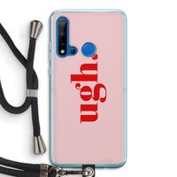 Ugh: Huawei P20 Lite (2019) Transparant Hoesje met koord