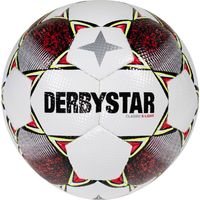 Derbystar Classic S-Light II Voetbal 4 x 3 Vlakken Maat 3 Wit Rood Geel - thumbnail