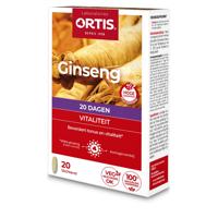 Ortis Vitalité Ginseng Bio 20 dagen Kuur