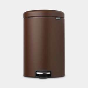 Brabantia Newicon 20 l Rond Kunststof, Roestvrijstaal Bruin