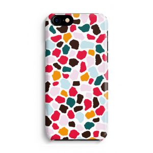 Colored Giraffe: iPhone 8 Volledig Geprint Hoesje