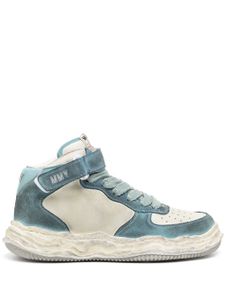 Maison MIHARA YASUHIRO Wayne Brushed suede high-top sneakers - Bleu