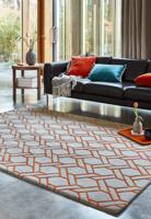 MOMO Rugs - Nexus FL01 Silver/Orange -