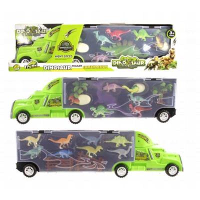 Jonotoys Dinosaurus vrachtauto 24 delig 47 cm lang