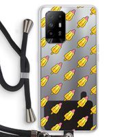 Waterijsjes: Oppo A94 5G Transparant Hoesje met koord Waterijsjes: Oppo A94 5G Transparant Hoesje met koord