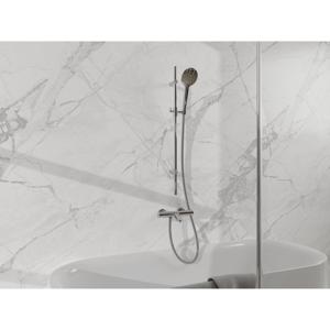 Fortifura Calvi Badkraan - met glijstangset - ronde handdouche - metalen doucheslang - chroom SW767487/SW496814/SW767373/SW720223