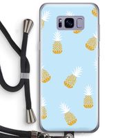 Ananasjes: Samsung Galaxy S8 Plus Transparant Hoesje met koord