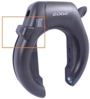 Slotknop Edge Marmo ringslot - zwart