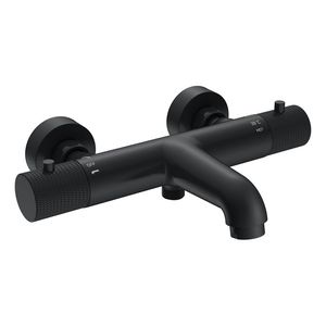 Badmengkraan Thermostatisch BWS Ridged Hartafstand 15 cm Mat Zwart
