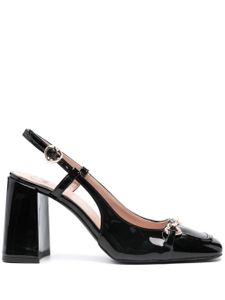 Love Moschino escarpins à bout carré 93 mm - Noir