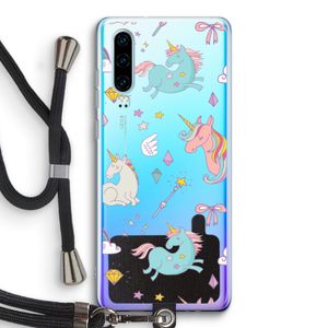 Fantasiewereld: Huawei P30 Transparant Hoesje met koord