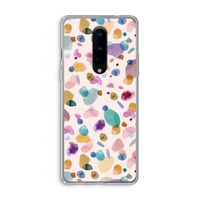 Terrazzo Memphis Pink: OnePlus 8 Transparant Hoesje
